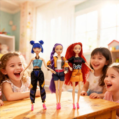 3-Piece Set Rumi, Mira & Zoey K-Pop Figurine Set